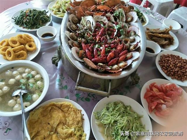 东戴河沿海渔家院蒸汽海鲜,辽宁东戴河渔家小院