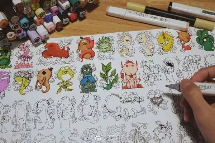 90后插画师画鬼,90后插画师山海经神兽