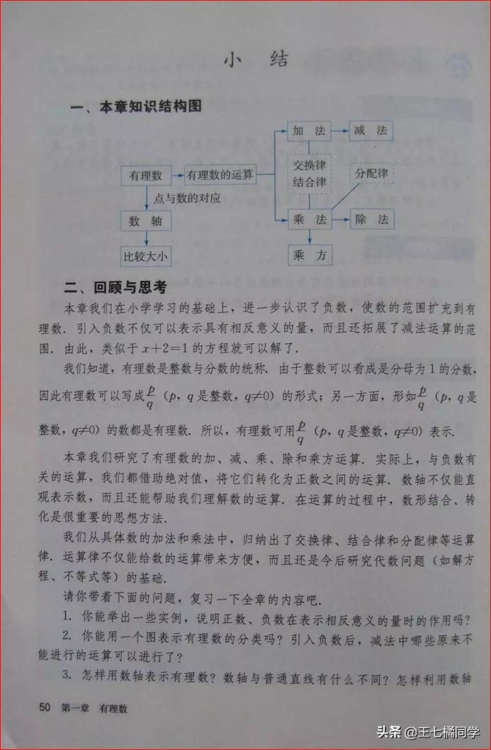 人教版初中数学家教,家教版七年级上册数学