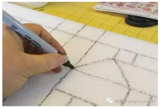 褶皱布画diy教程,布艺褶皱画