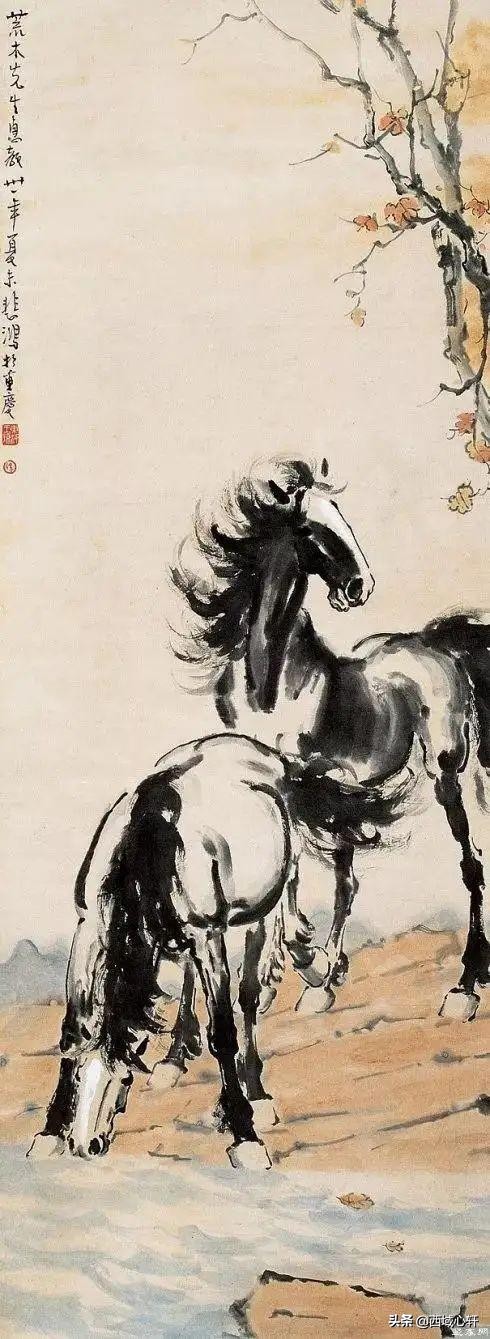 艺术家徐悲鸿资料,中国近代绘画之父徐悲鸿油画作品