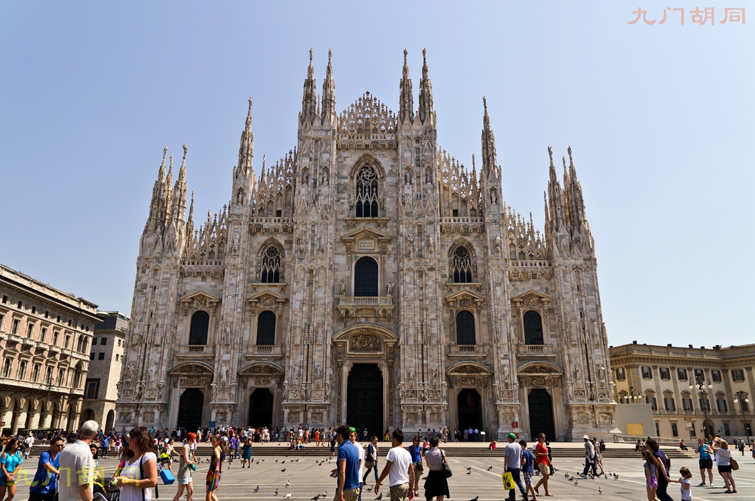 意大利旅游米兰大教堂,欧洲怀旧复古老片意大利