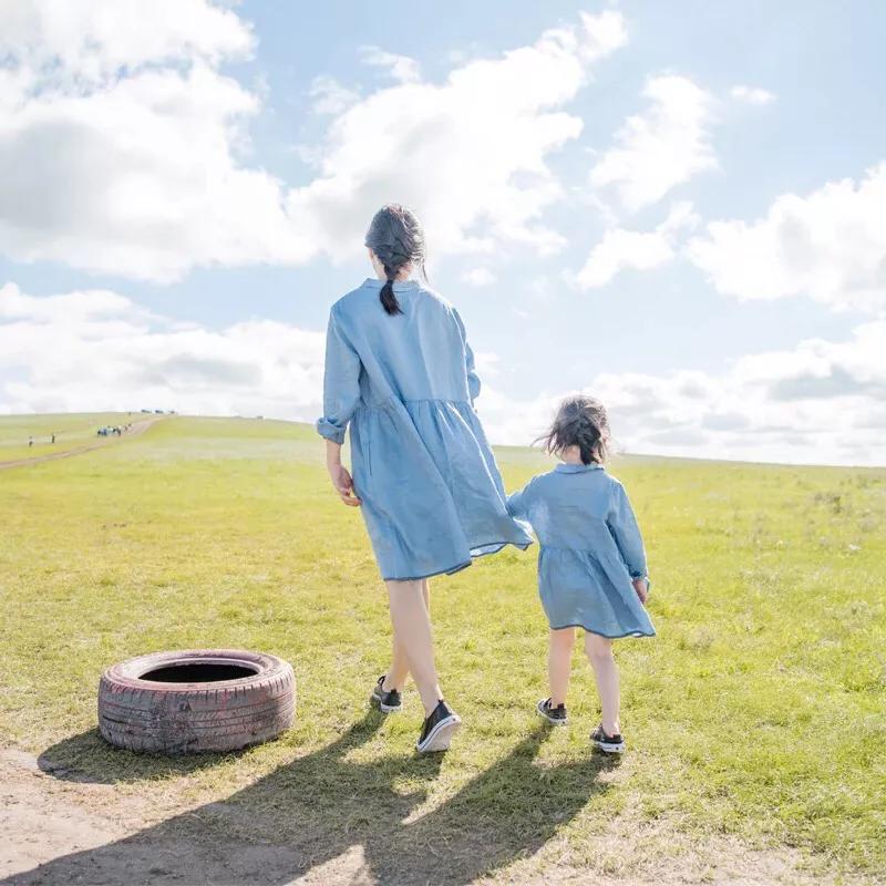 dollyave高级感小香风亲子连衣裙,亲子连衣裙穿搭技巧