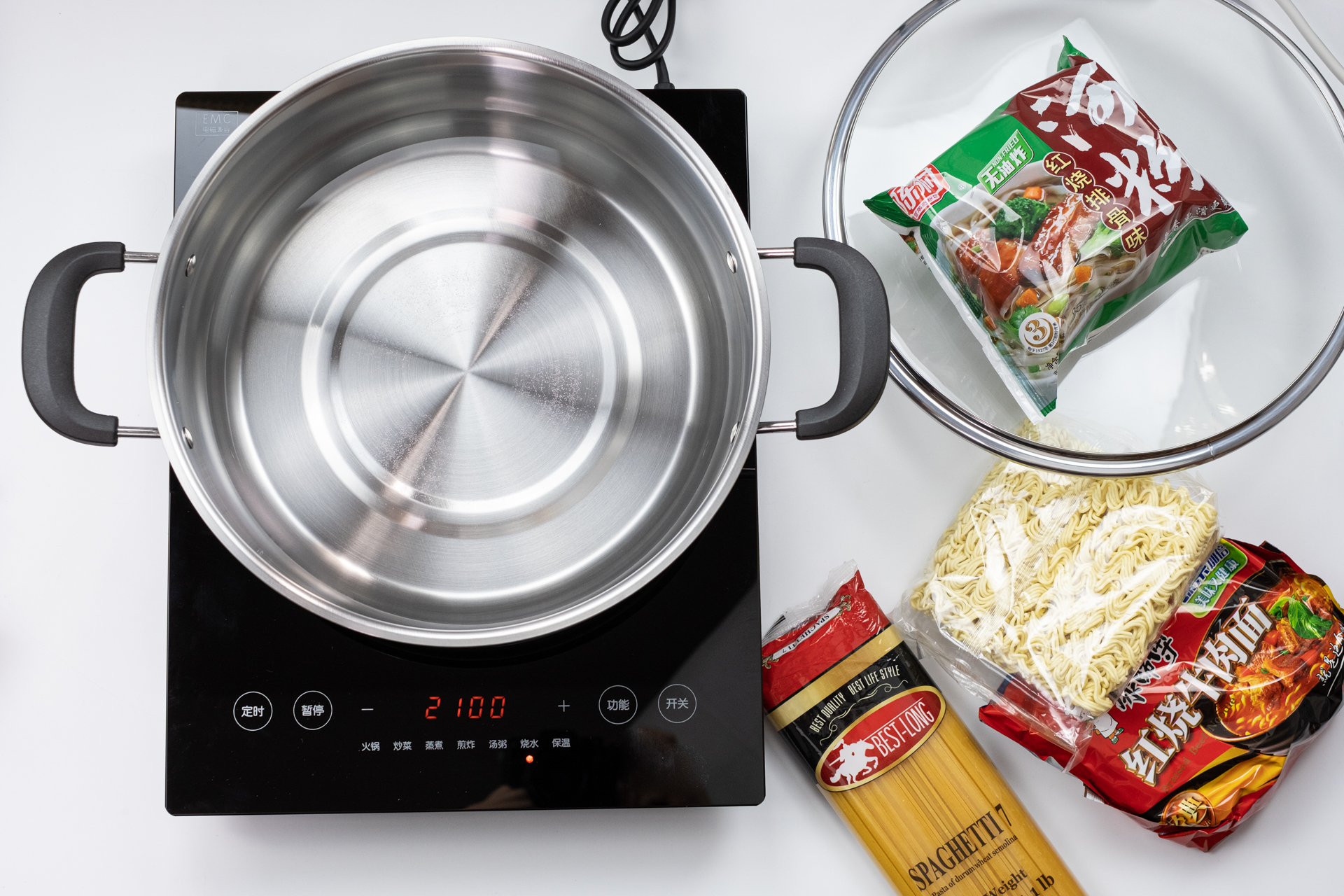 白色炒菜锅推荐电磁炉,出租房炒菜锅电磁炉推荐平价