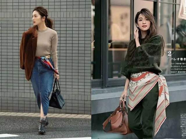 丝巾这样系太美了,丝巾这样系真好看简单又大气