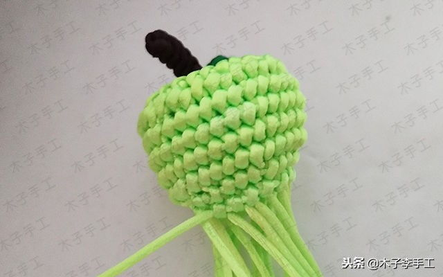 简单易学的苹果编织教程,钩编苹果的图解教程