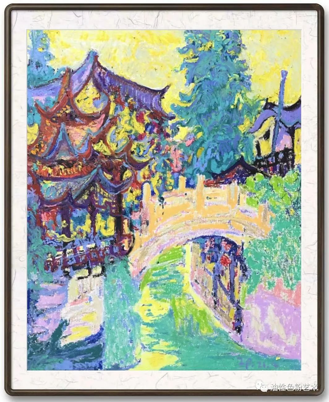 油画棒画苹果和真的一样,油画棒绘画超高级