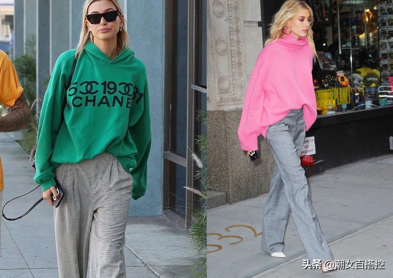 百搭的灰裤子,洋气灰色的裤子