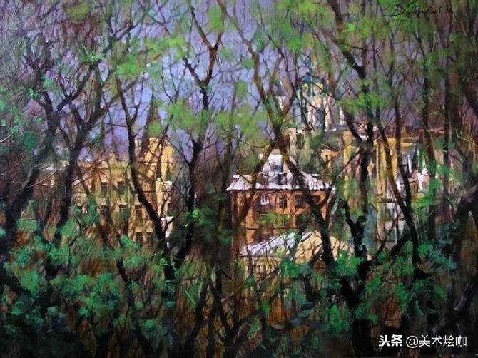 俄罗斯油画大师风景油画教程视频,俄罗斯维克多风景油画视频作品