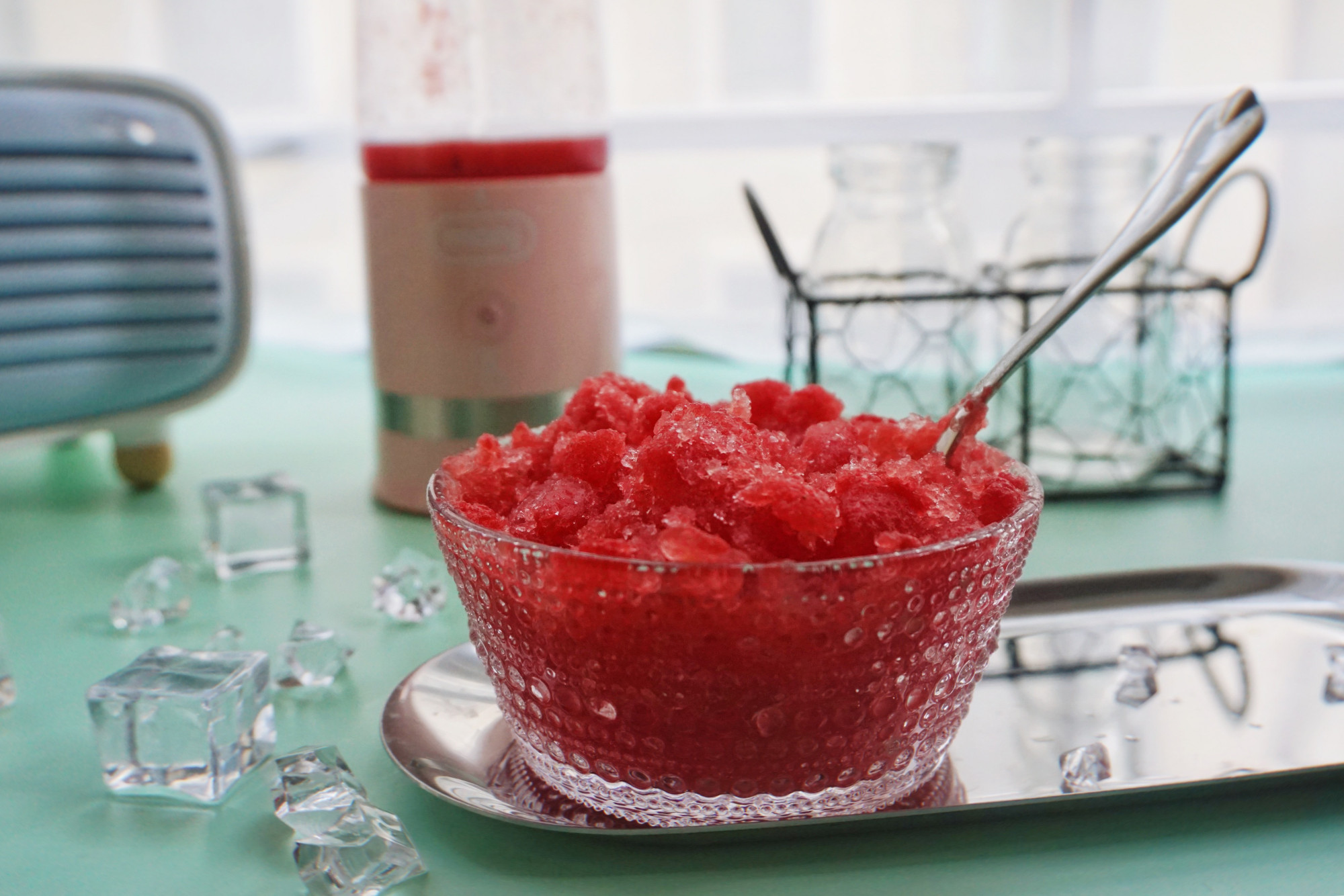 自制夏日饮品西瓜沙冰,做西瓜沙冰的方法