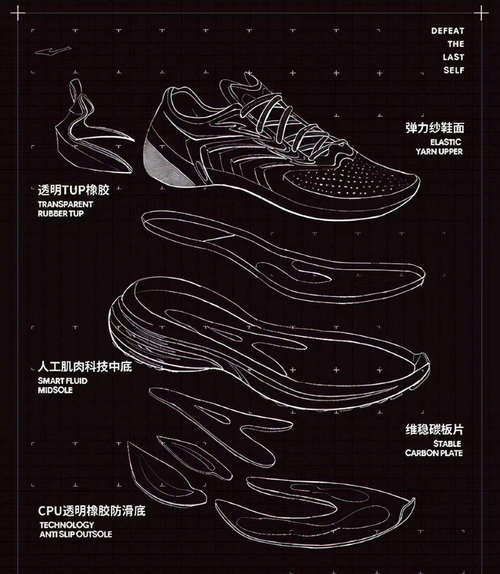 gel-kinseiblast缓震跑鞋运动鞋,安踏运动鞋儿童鞋10-16岁碳板跑鞋