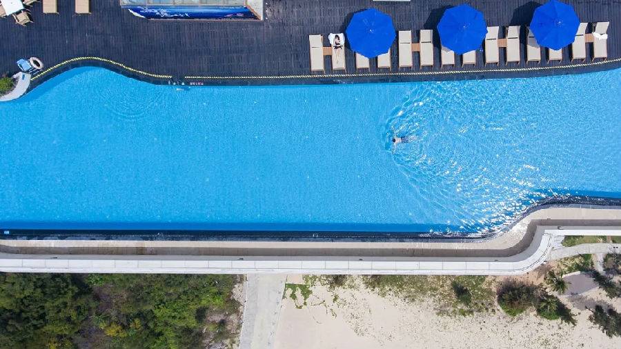 海陵岛北洛秘境酒店无边际泳池,海陵岛北洛秘境度假酒店两房一厅