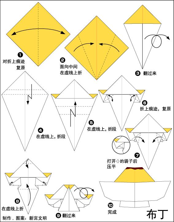 手工大全简单又漂亮折纸生日盒子,折纸大全儿童比较适合当礼物