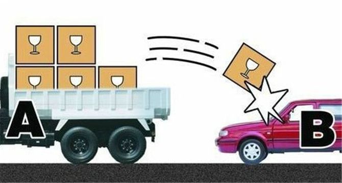 前车掉落异物砸到后车怎么处理,在路上被前车掉东西砸到怎么处理