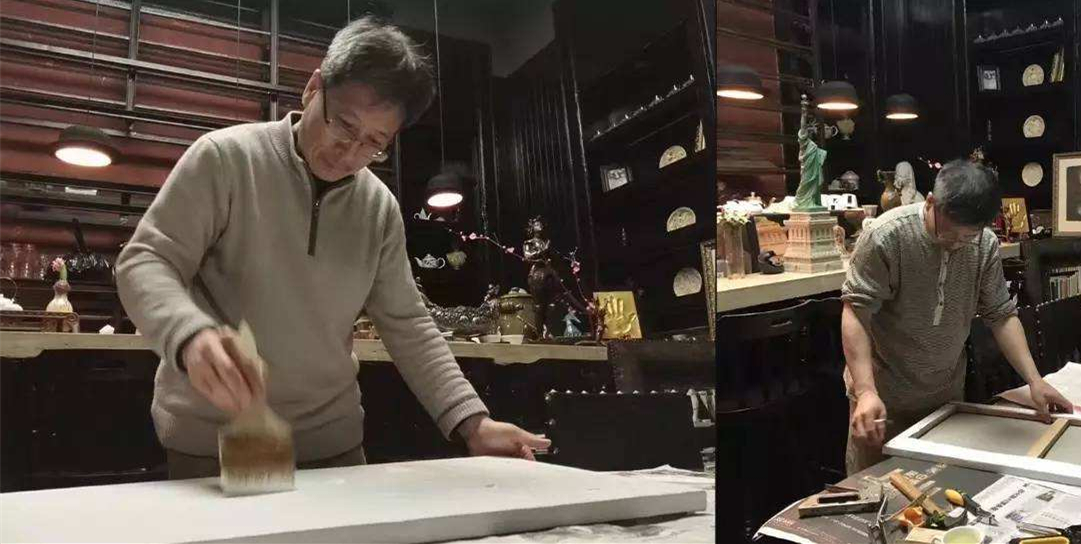 油画绷布过程,油画绷框教程