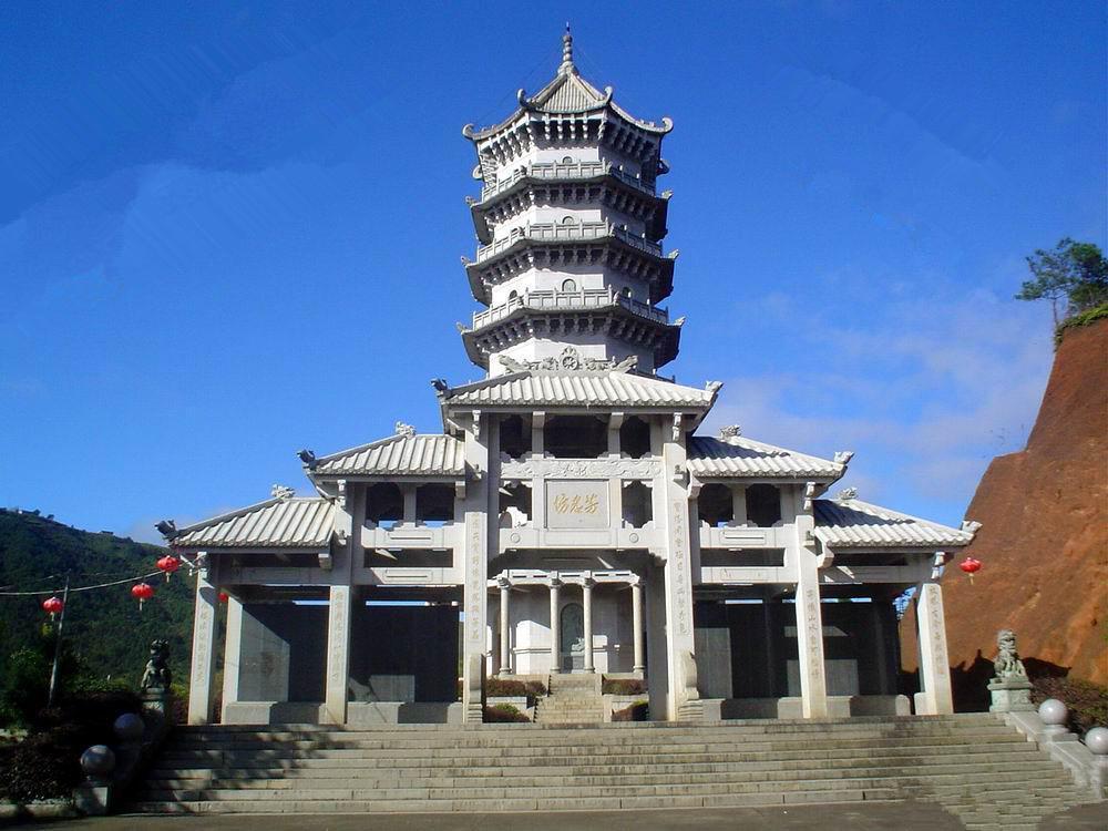 汉白玉佛塔的寓意和象征,石雕佛塔效果图