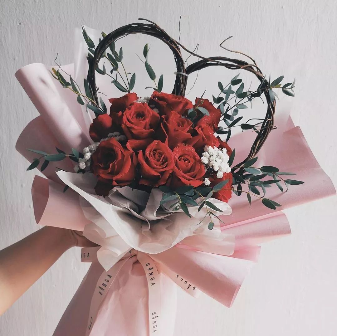 表白神器｜心形花束图片集锦（含教程）