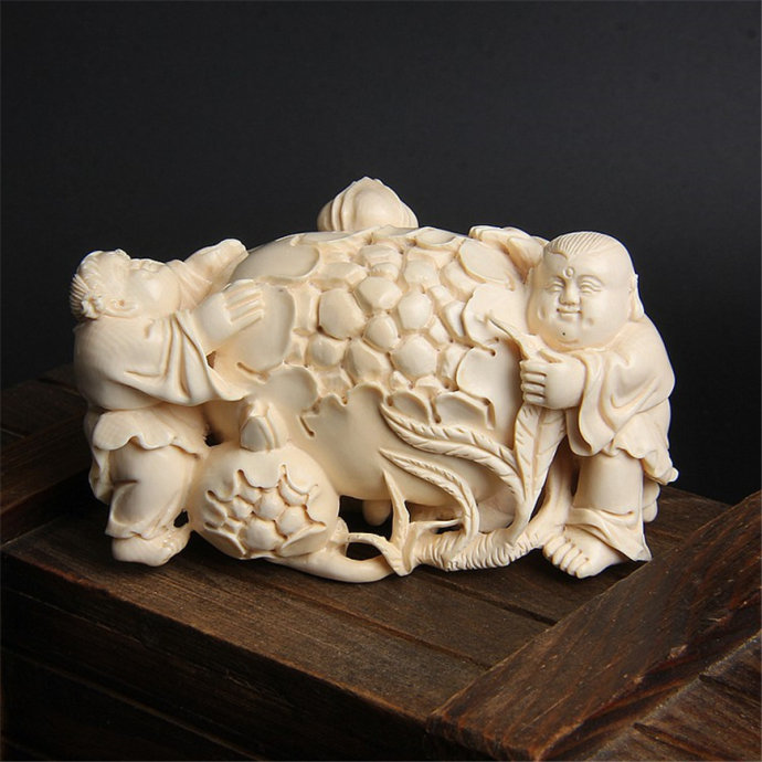 耗时3年才完成的猛犸牙雕作品,猛犸牙雕彩刻