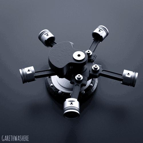 酷炫3d机械,机械结构3d动图大全