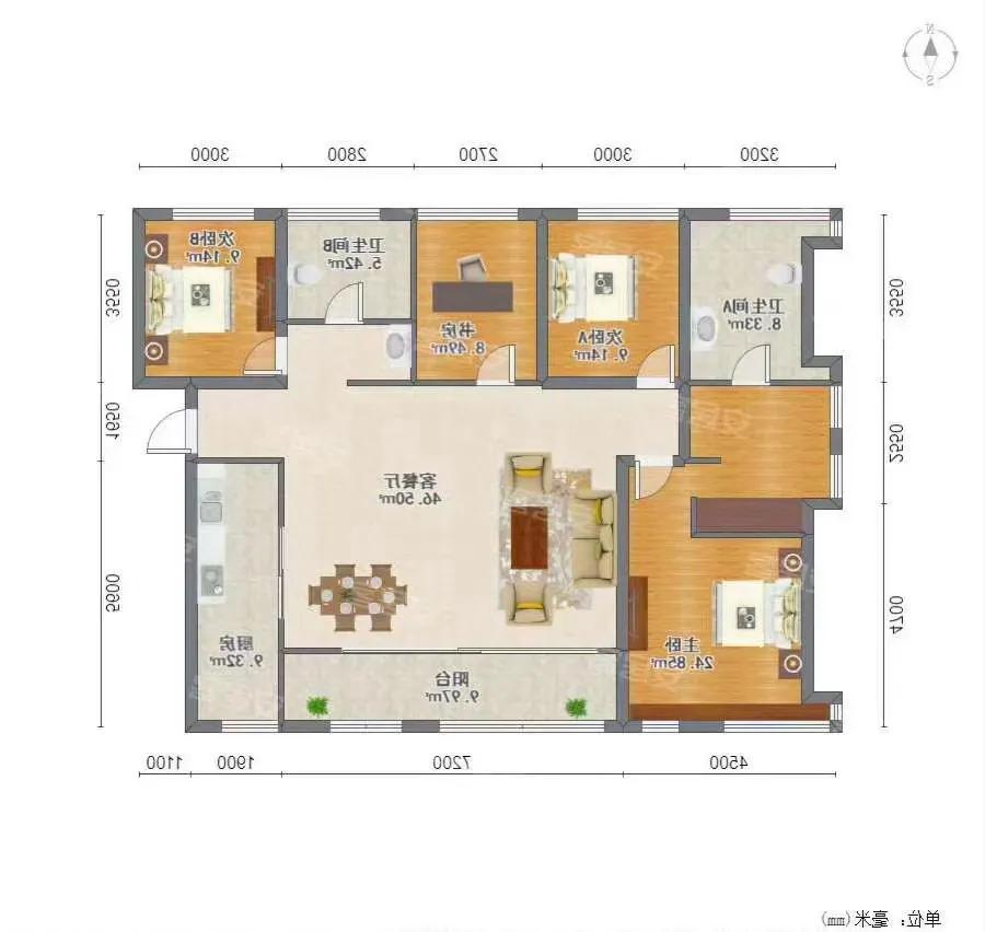 所有横厅户型解读,大横厅户型为何受青睐