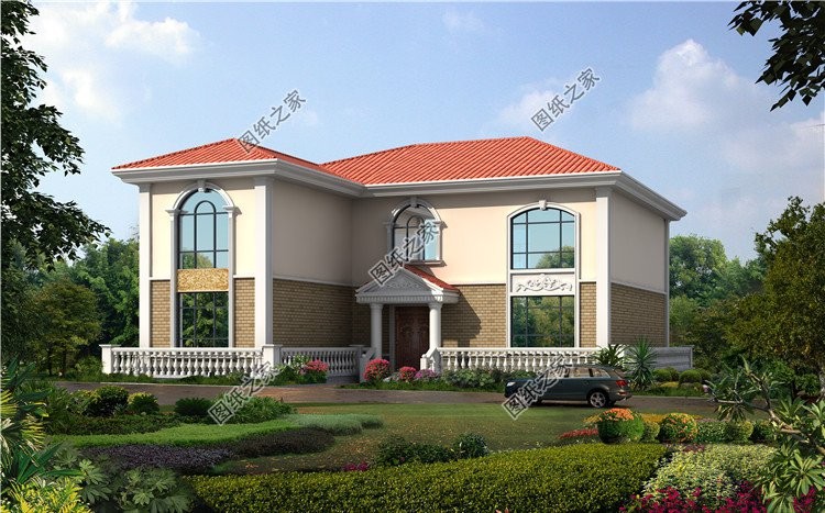 农村自建房七字地形怎么设计,7字型宅基地自建房设计图