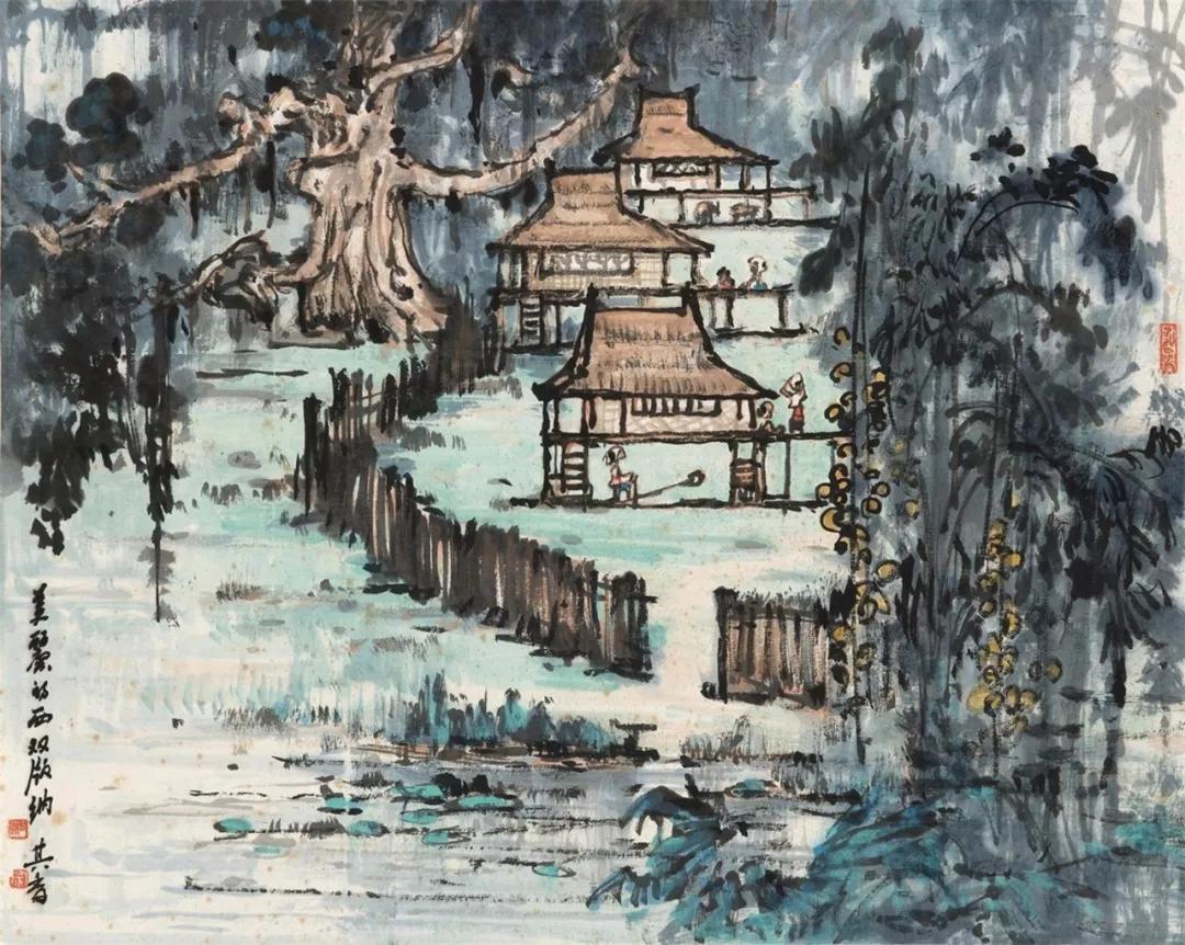 水墨画夜景欣赏,画夜景最好的中国画