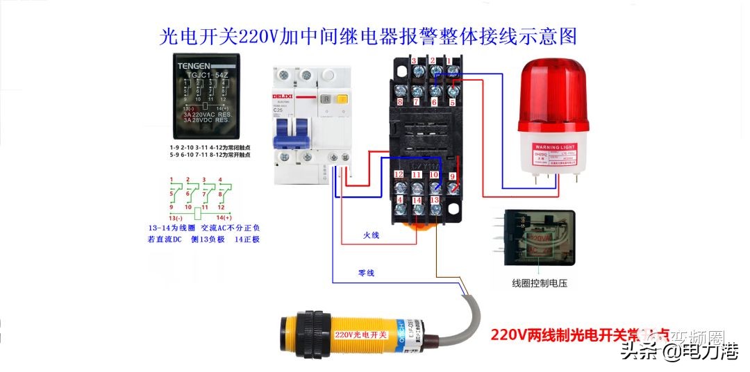 零基础学习电工彩图自学速成,零基础学电工高清彩图接线
