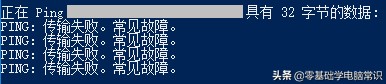 单向ping传输失败常见故障,ping传输失败是什么意思