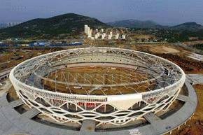 安阳文体中心体育场钢结构,北京建工工人体育场钢结构