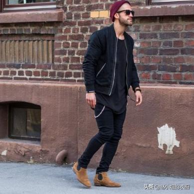 帅气中性切尔西靴,白色尖头切尔西靴