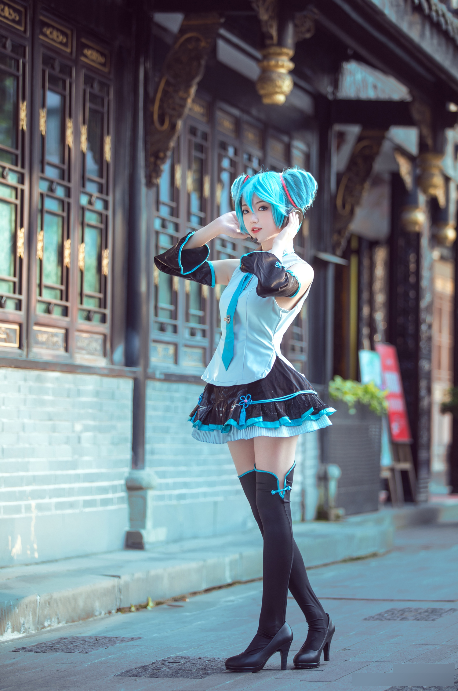 三个人cos未来初音,初音未来cos所有造型