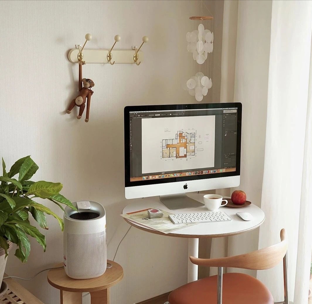 会做饭也会收拾，米白原木色，简简单单不混乱，收住一家人的心