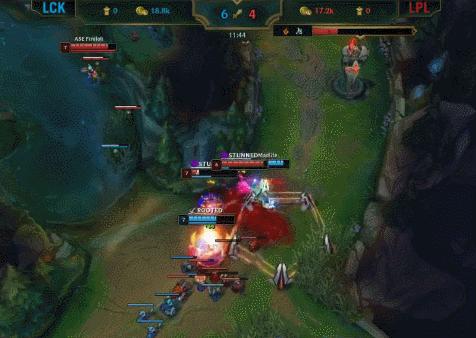 全明星中韩大战：UZI招牌VN难以力挽狂澜！LPL惨被LCK暴打