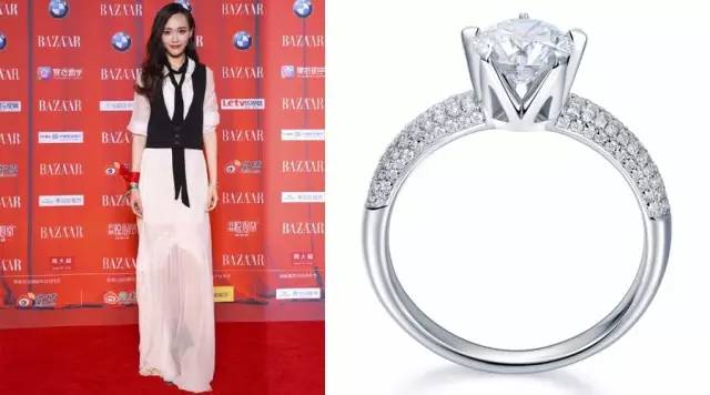 唐嫣一袭红衣亮相代言珠宝,唐嫣私下的珠宝