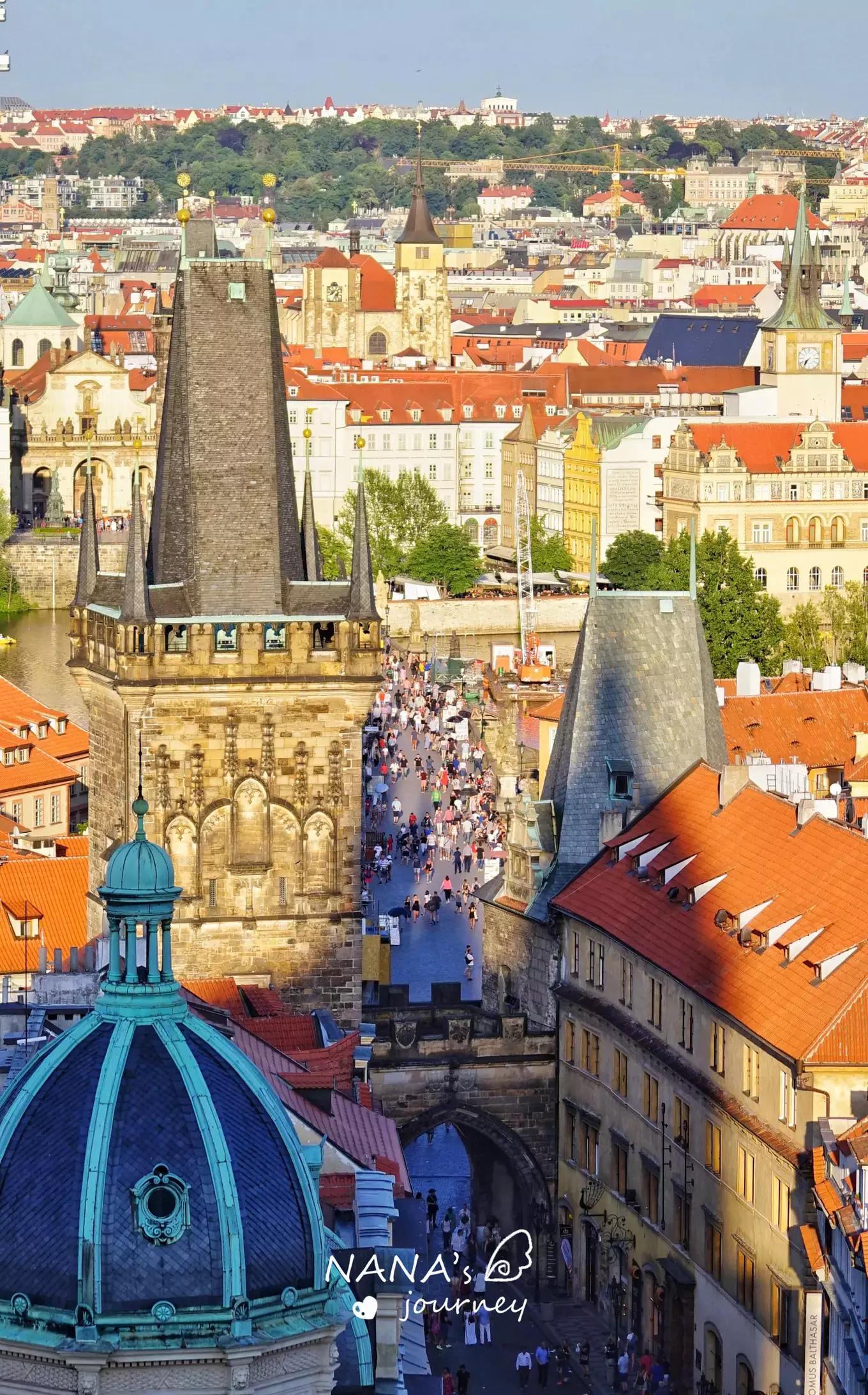 布拉格拍全景最佳位置,布拉格游览地图