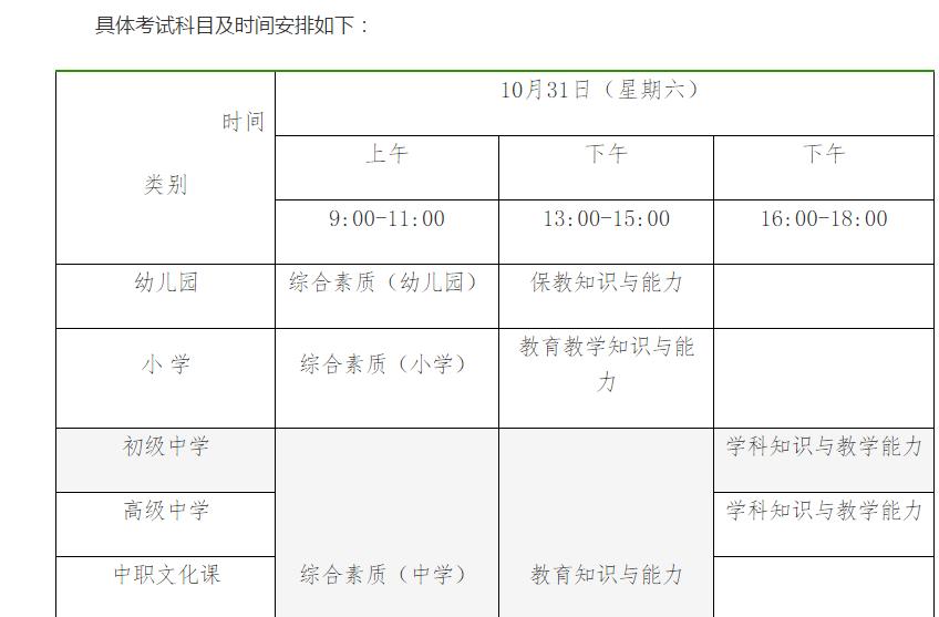 广西中小学教师资格考试时间,广西中小学教师资格证考试条件