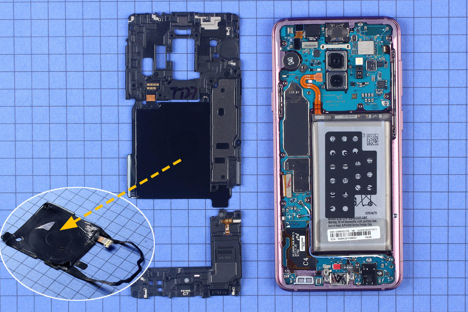 s9可变光圈拆解,三星s9光圈测评