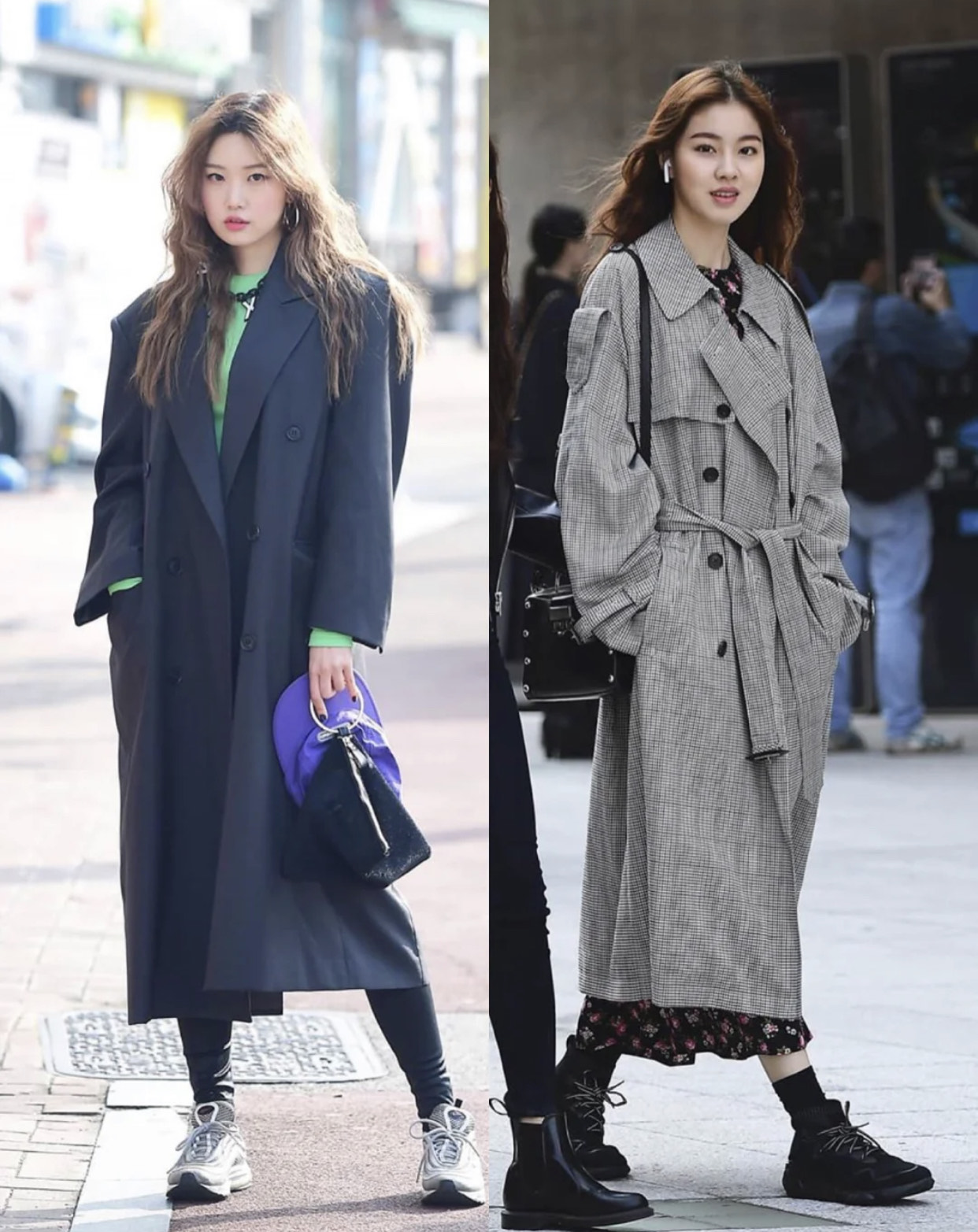 韩国女生穿搭秋短裙,韩国夏季不露腿穿搭