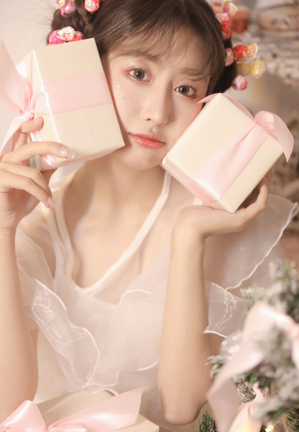 清纯甜美少女写真,清纯活泼少女清晨居家小清新写真