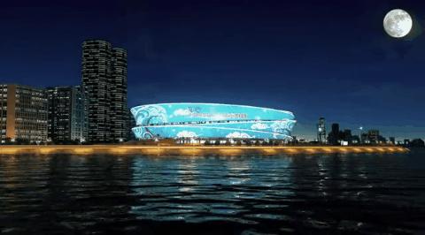 大连梭鱼湾足球场建造花了多少钱,大连梭鱼湾足球场最新设计方案