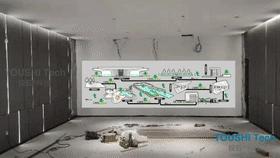 投石科技案例：河北保定尚玉园礼苑园林售楼处互动投影触摸墙