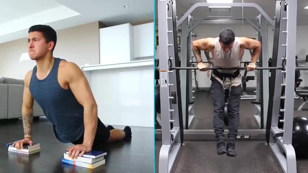 在家里无器械怎么练胸肌,健身房练胸肌的器械