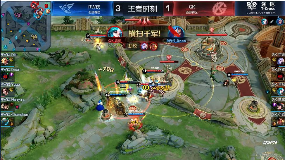 寒夜点评as仙阁vsgk,rw侠零封estar全局