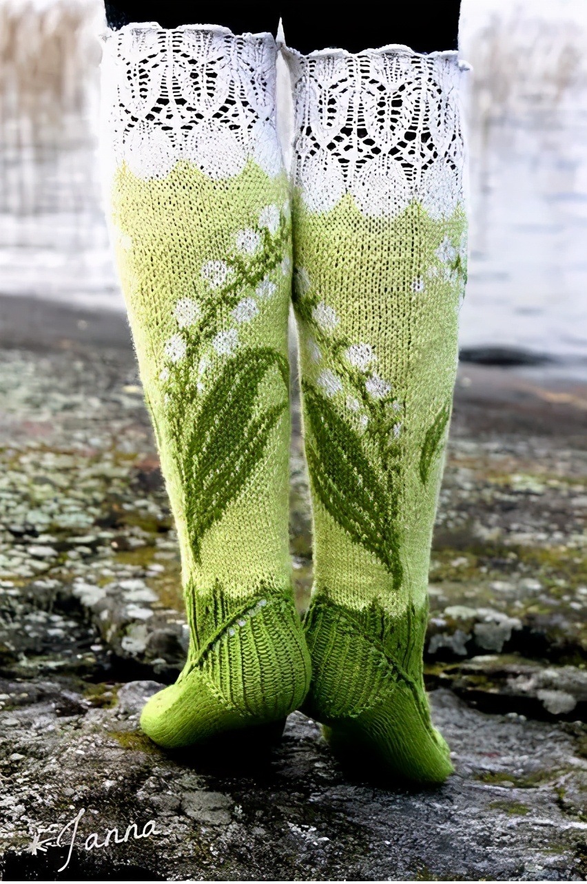 自己织的毛线袜,在家穿的毛线袜怎么织