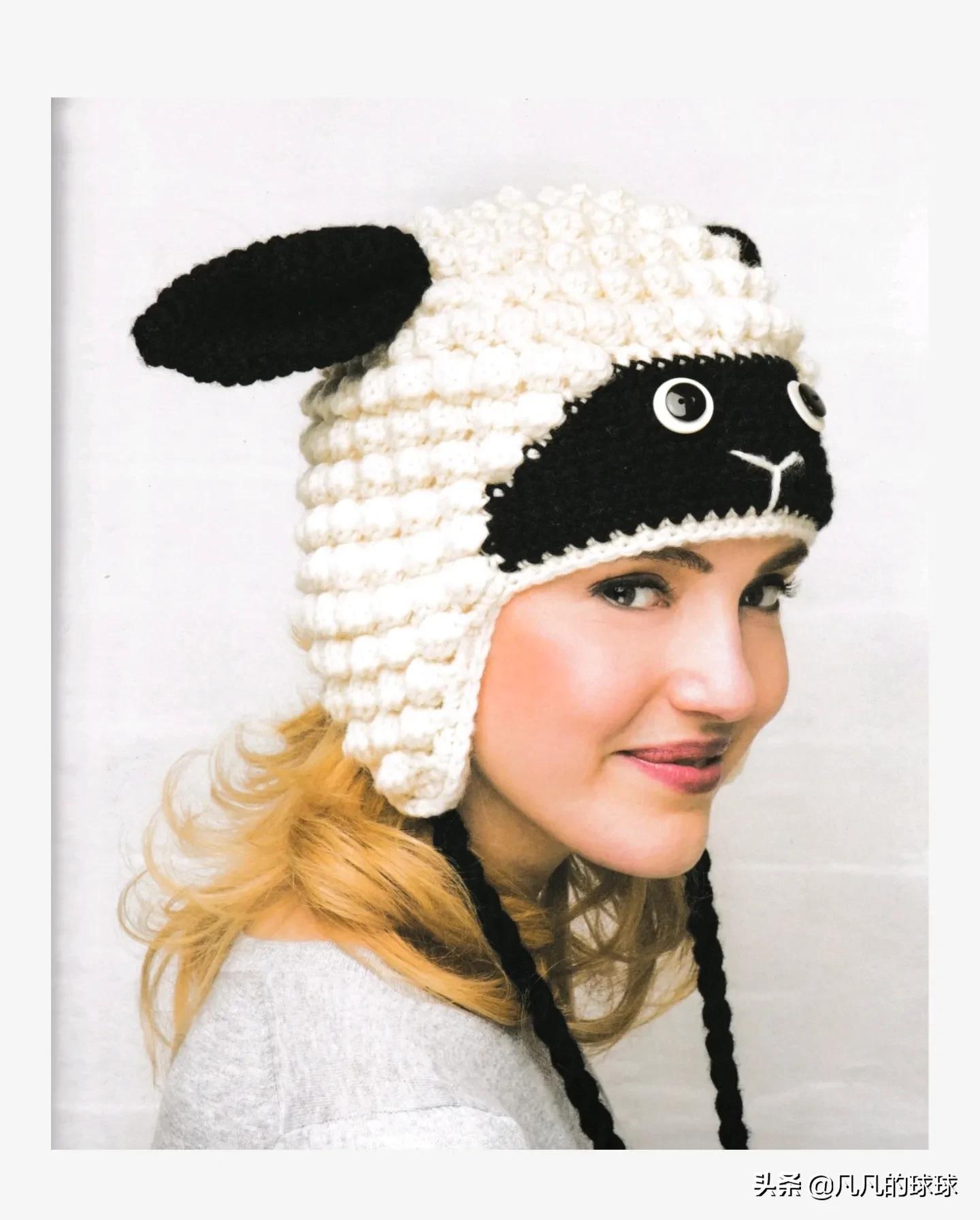 童趣动物帽,童趣绒线帽子