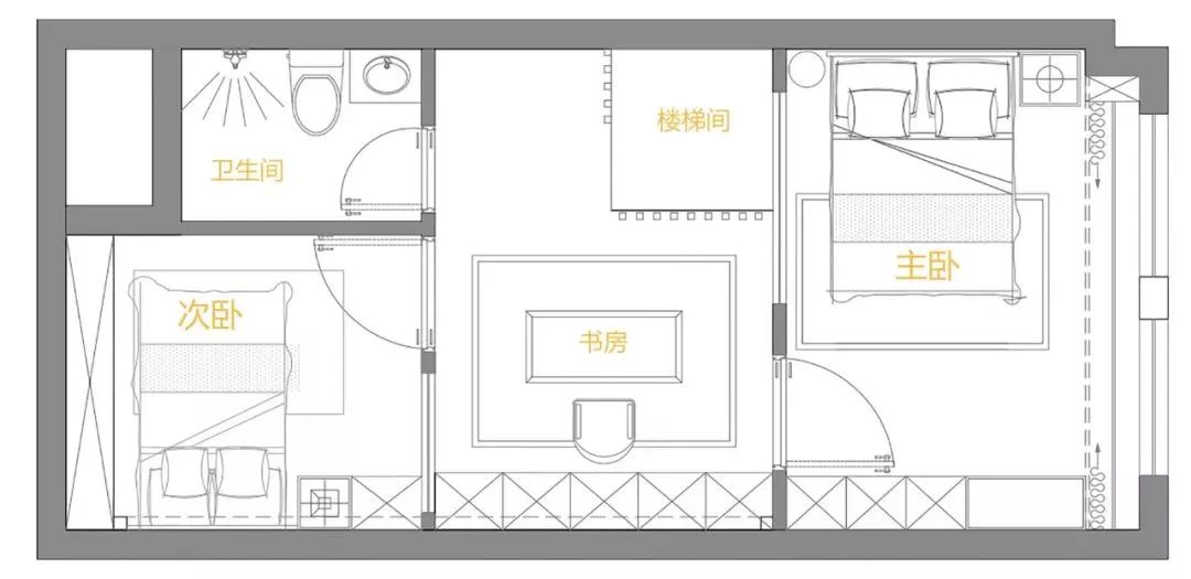 64㎡现代轻奢公寓，买了小复式，这样装修好精致
