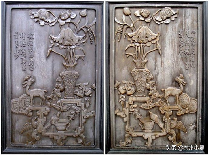 陈家祠的木雕作品,陈家祠天官赐福木雕摆件