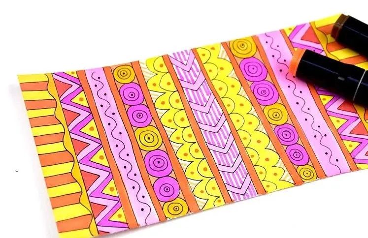 儿童画我有一双巧巧手,花被子儿童画小班