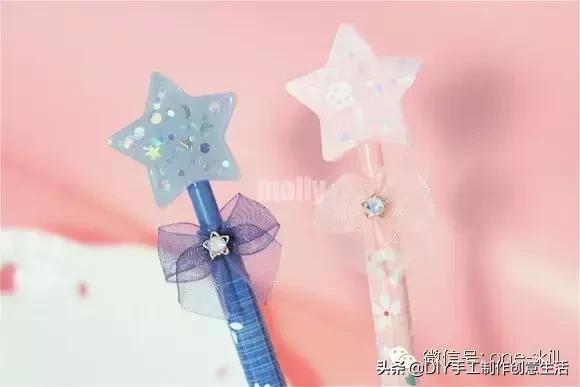 用水晶滴胶制作工艺品教程,滴胶自制樱花水晶仙女笔