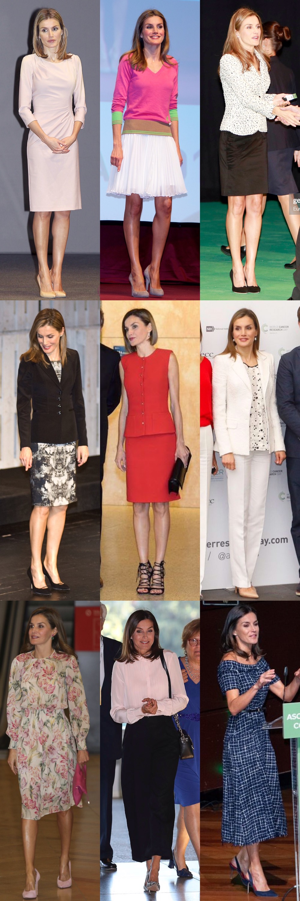 蕾蒂齐亚王后最新穿搭,45岁莱蒂齐亚王后穿衣搭配